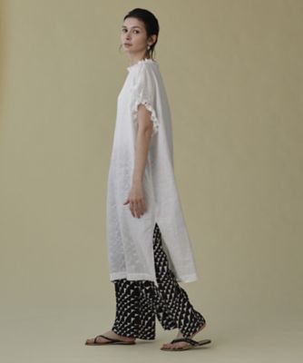 ＜HOUSE OF LOTUS (Women)＞リネンシャンブレーフリルワンピース（３０２２１０１４４１０）