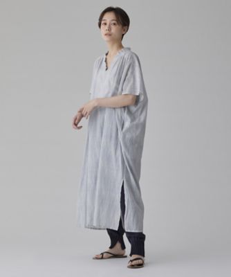 ストライプカフタンワンピース（30221014430