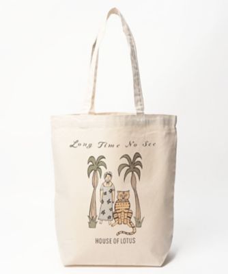 ＜HOUSE OF LOTUS (Women)＞ＬＯＮＧ　ＴＩＭＥ　ＮＯ　ＳＥＥ　トートバッグ（３０２２１０５００１０）