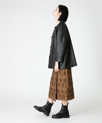 美品 HOUSE OF LOTUS リネンエンブロイダリーラップスカート 近年 リネンエンブロイダリーラップスカート（30222011080