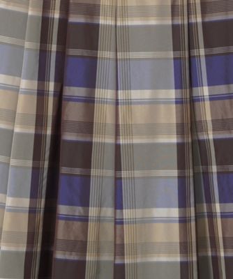 タフタチェックロングスカート（３０２２２０１１１４０）