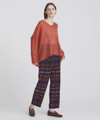 ＜HOUSE OF LOTUS (Women)＞ペイントチェックタックパンツ（３０２２２０１２１９０）