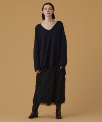 カシミヤVネックチュニック（30222016100） | HOUSE OF