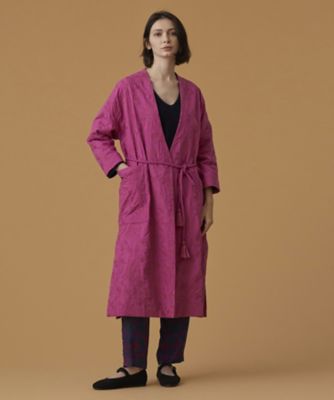 ＜HOUSE OF LOTUS (Women)＞ボタニカル刺繍ローブコート（３０２２２０１７０１０）