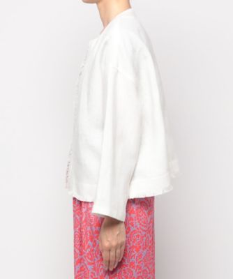 【2023／美品✨️】HOUSE OF LOTUS リネン フリンジジャケット 麻 リネンツイルフリンジジャケット（30231010110