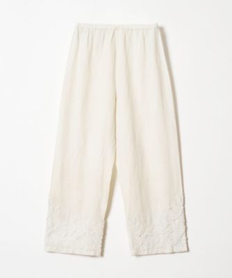 コットンリネン刺繍パンツ（30231012070） | HOUSE