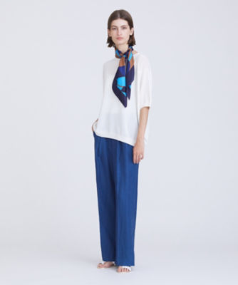 ＜HOUSE OF LOTUS (Women)＞インディゴリネンツータックワイドパンツ（３０２３１０１２２１０）