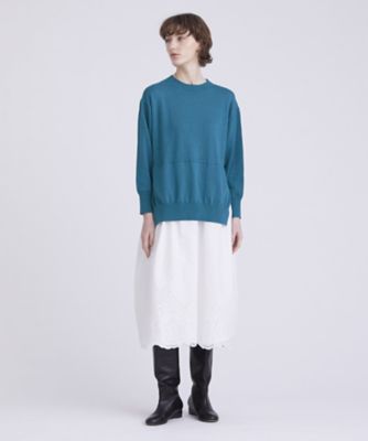 【SALE】HOUSE OF LOTUS (Women)/ハウス オブ ロータス シルクミックスドッキングワンピース(30231014290) 71グリーン ワンピース・ドレス【三越伊勢丹/公式】