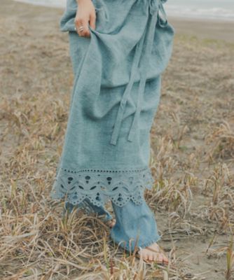 【高山都　Ｓｐｅｃｉａｌ　Ｃｏｌｌａｂｏｒａｔｉｏｎ】スカラ刺繍スキッパーワンピース（３０２３１０１４４００）