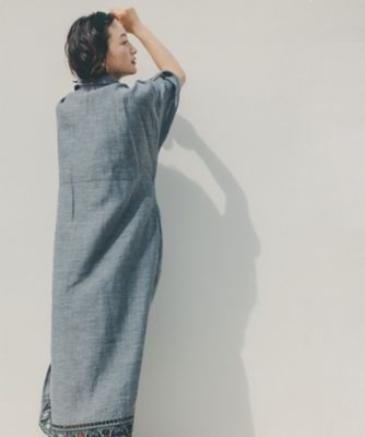 【高山都　Ｓｐｅｃｉａｌ　Ｃｏｌｌａｂｏｒａｔｉｏｎ】スカラ刺繍スキッパーワンピース（３０２３１０１４４００）