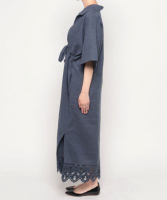 【高山都　Ｓｐｅｃｉａｌ　Ｃｏｌｌａｂｏｒａｔｉｏｎ】スカラ刺繍スキッパーワンピース（３０２３１０１４４００）