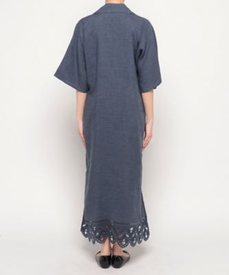 【高山都　Ｓｐｅｃｉａｌ　Ｃｏｌｌａｂｏｒａｔｉｏｎ】スカラ刺繍スキッパーワンピース（３０２３１０１４４００）