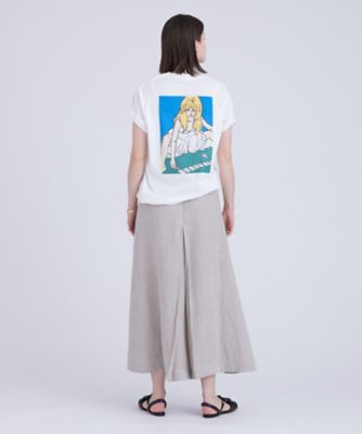 HOUSE OF LOTUS ネイビー フリンジネック 半袖シャツ 桐島はんな Special Collaboration