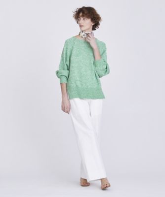 yori コットンパフスリーブニット　ミント yori ヨリコットンパフスリーブニット 2022SP ミント