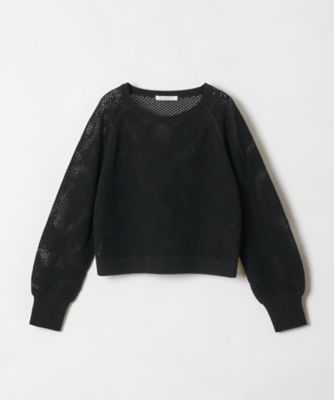 メッシュコットンクロップドニット（３０２３１０１６０９０）