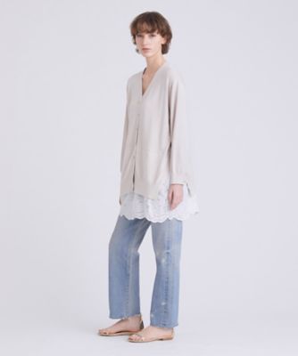 シルクミックスドッキングカーディガン（３０２３１０１６１２０）