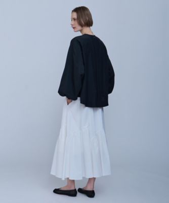 新品タグ付き⭐️完売品❤️2025新作XXS ブラック　ANEWスカート 大人百花 掲載】マイクロタフタ タックスカート(スカート)｜TO BE CHIC