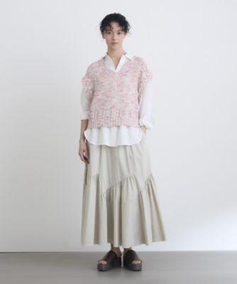 【新品タグ無】HOUSE OF LOTUSツイルスパークリングティアードスカート 新品タグ無】HOUSE OF LOTUSツイルスパークリングティアードスカート