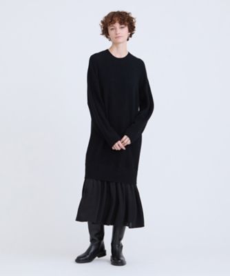 ラクーンミックスコンビワンピース（３０２３２０１４３５０）