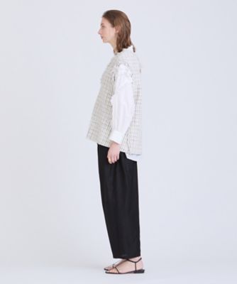 ハウスオブロータス HOUSE OF LOTUS モノトーンツイード2WAYジレ RECOMMEND】Spring Tweed｜ハウス オブ ロータス＜HOUSE OF