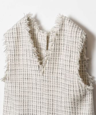ハウスオブロータス HOUSE OF LOTUS モノトーンツイード2WAYジレ RECOMMEND】Spring Tweed｜ハウス オブ ロータス＜HOUSE OF