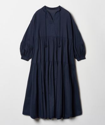 クロス刺繍ティアードワンピース（30241014190