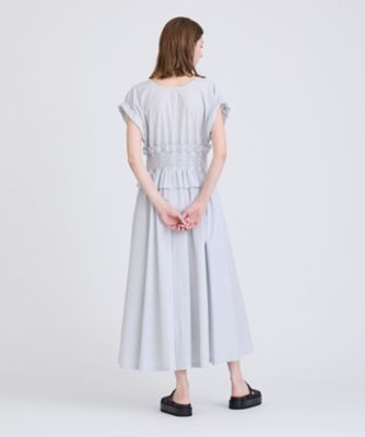 【希少】ハウスオブロータス　大草直子　ストライプシャーリングワンピース　ドレス HOUSE OF LOTUS｜【大草直子 Special Collaboration】ストライプ