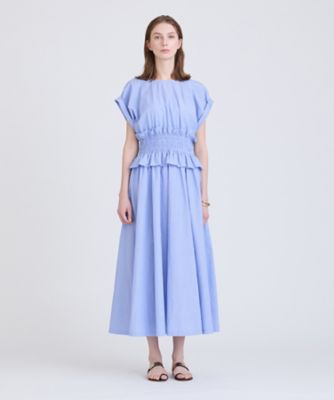 【希少】ハウスオブロータス　大草直子　ストライプシャーリングワンピース　ドレス 大草直子 Special Collaboration