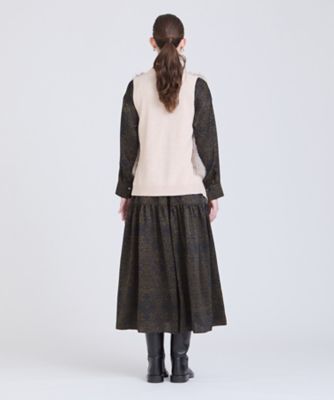 フェイクファードッキングショートジレ（30241016010