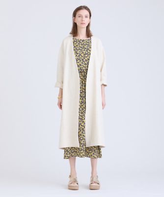 ＜HOUSE OF LOTUS (Women)＞スラブツイルノーカラーコート（３０２４１０１７０５０）