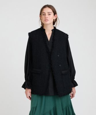 ロービングヤーンスラブツイードジレ（30242010200