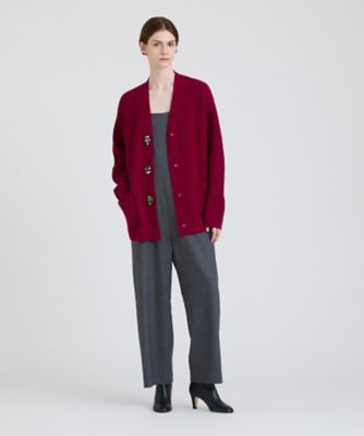 HOUSE OF LOTUSウール両畦ビジューボタンカーディガンジャケット羽織青 ウール両畦ビジューボタンカーディガン（30242016200