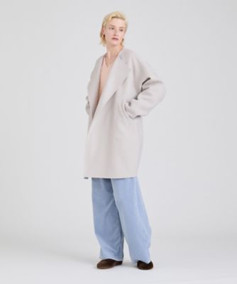 ノーカラーバレルラインリバーコート（30242017040