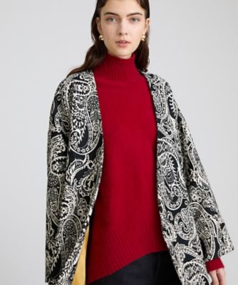 美品✨️エトロ ノーカラージャケット ペイズリージャカード アシンメトリージップ ペイズリージャカードコート（30242017100） | HOUSE OF