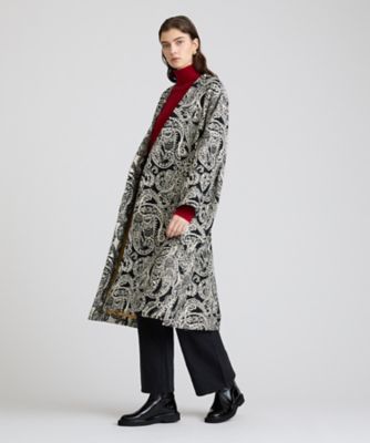 ☆新品☆ 定価￥84,700 M.＆KYOKO 日本製ウールジャカード柄コート ペイズリージャカードコート（30242017100） | HOUSE OF
