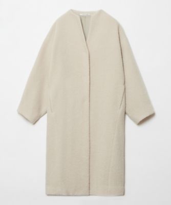 リングツイードファネルカラーコート（30242017120