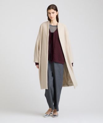 リングツイードファネルカラーコート（30242017120