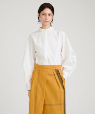 ＜HOUSE OF LOTUS (Women)＞コットンサテンランダムパールシャツ（３０２５１０１３０６０）