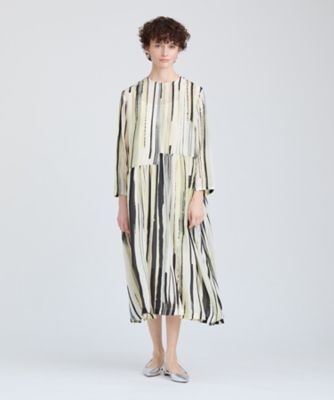 ＜HOUSE OF LOTUS (Women)＞シルクストライプワンピース（３０２５１０１４０１０）