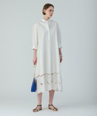 ＜HOUSE OF LOTUS (Women)＞コットンリネンブレンドスカラップ刺繍ワンピース（３０２５１０１４１６０）