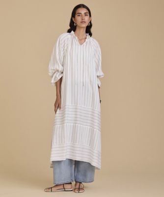 HOUSE OF LOTUS (Women)/ハウス オブ ロータス ストライプブロッキングワンピース（３０２５１０１４２９０）