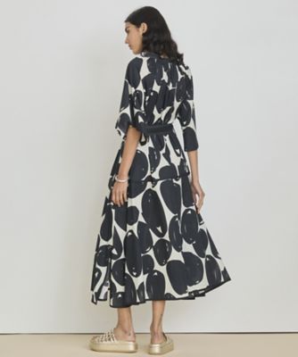 新品タグ付き　Back Hole Triangleワンピース ツイルワンピース ベルト付き - ダークグレー | ZARA Japan / 日本