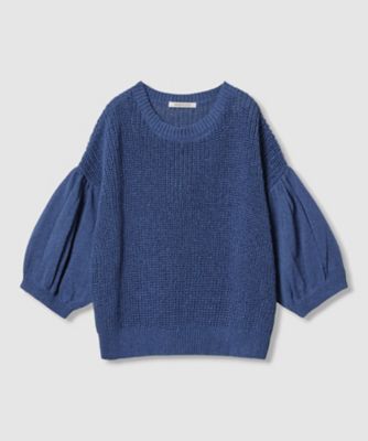 【ハウス オブ ロータス】畦編みパフスリーブプルオーバー HOUSE OF LOTUS｜畦編みパフスリーブプルオーバー | Rakuten