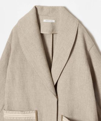 コードエンブロイダリーショールカラーコート（30251017010