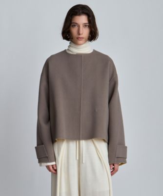 HOUSE OF LOTUS (Women)/ハウス オブ ロータス バイカラーショートコート(30252010060) 85モカ アウター【三越伊勢丹/公式】