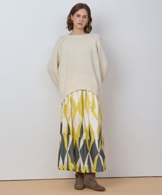 ＜HOUSE OF LOTUS (Women)＞マルチジオメトリックプリントティアードスカート（３０２５２０１１０４０）