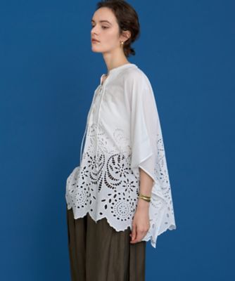 シフリー刺繍ポンチョブラウス（30252013010