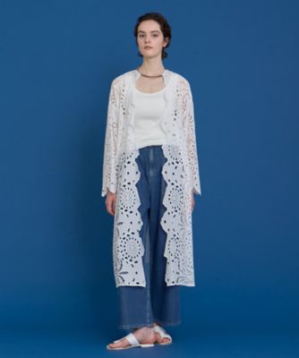 Planet3rd 刺繍ロングガウン Planet 3rd | . mesh embroidery cardigan #planet3rd