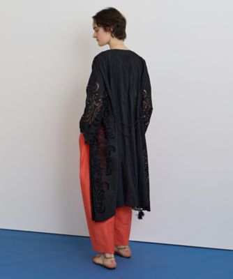 house of lotus シフリー刺繍ロングガウン　ホワイト シフリー刺繍ロングガウン ｜ハウス オブ ロータス＜HOUSE OF LOTUS