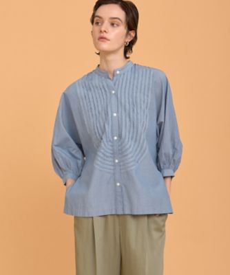 dahlia フリル付きシャンブレーシャツ dahlia フリル付きシャンブレーシャツ - メルカリ